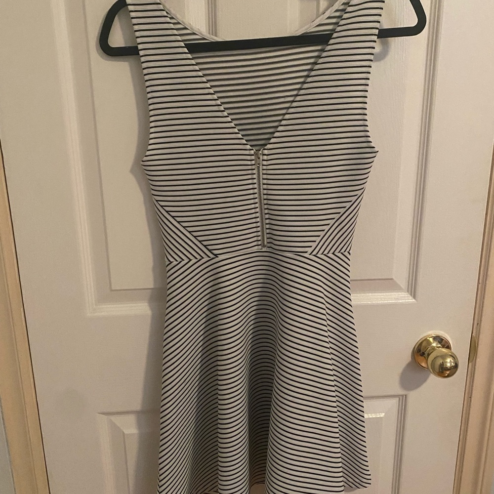 Black and White Stripped Dress